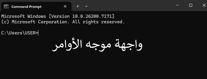 واجهة موجه الأوامر